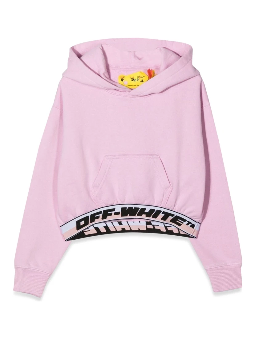 LOGO BAND HOODIE CROP