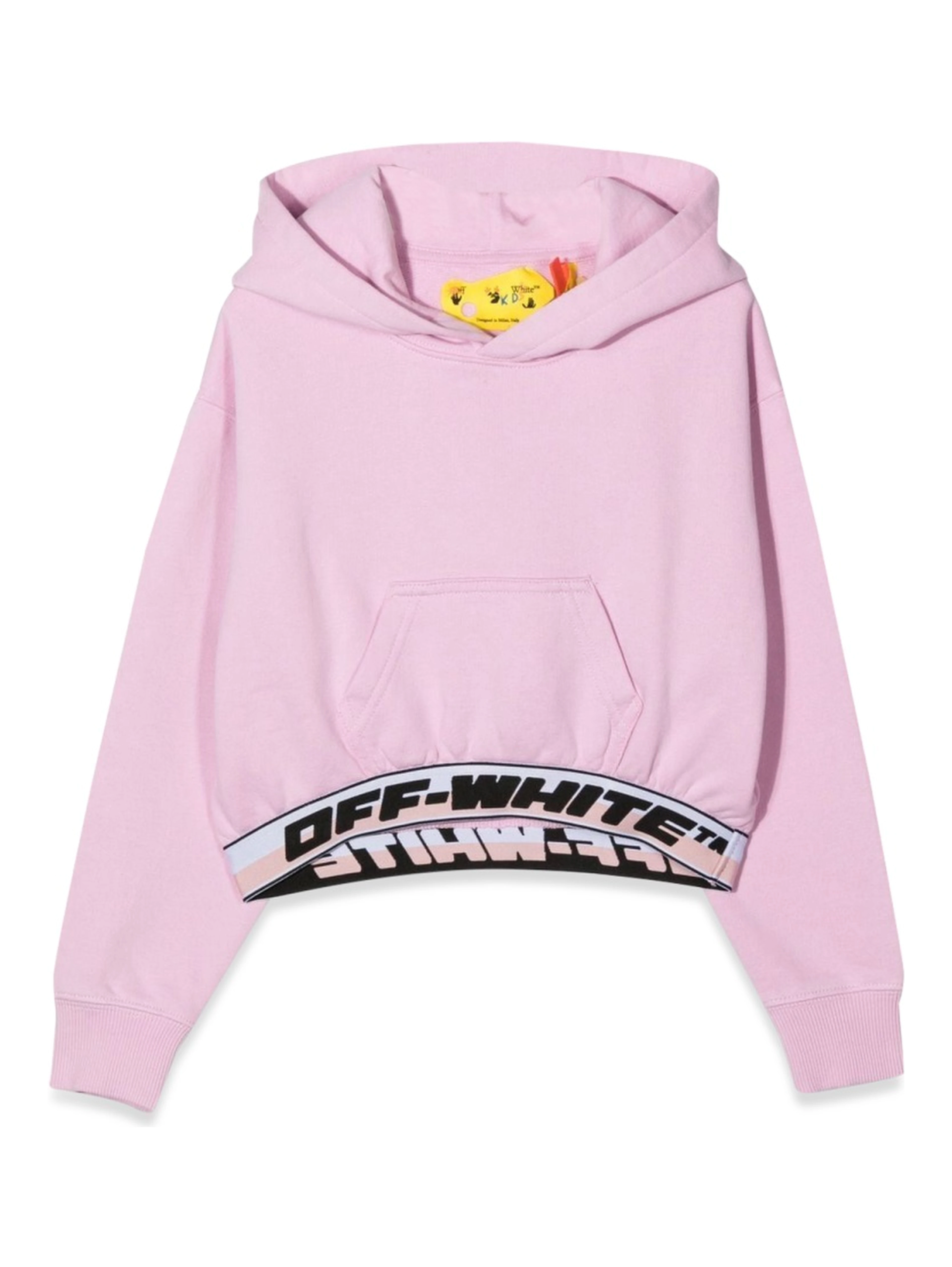LOGO BAND HOODIE CROP