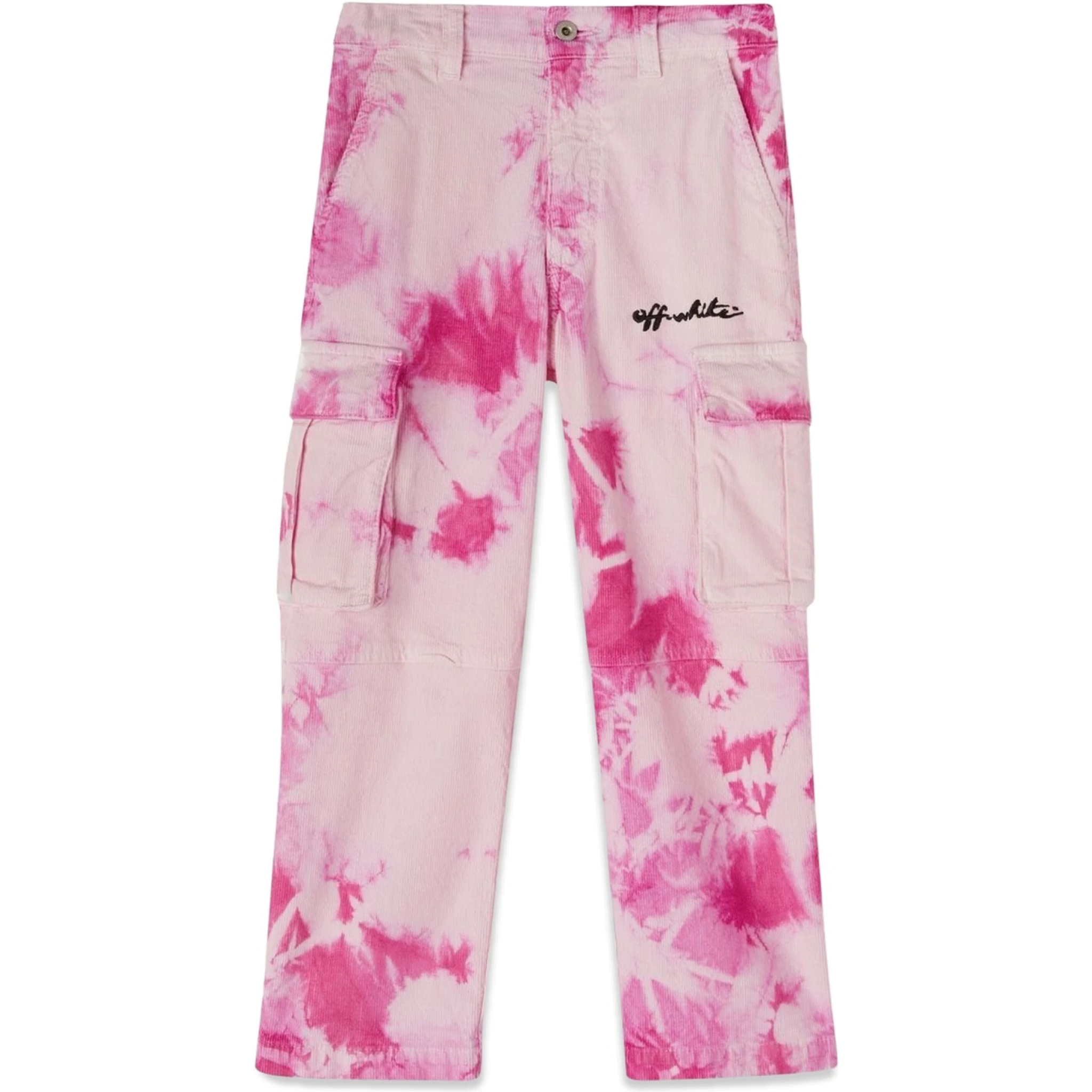 VELVET TIE DYE CARGO PANTS