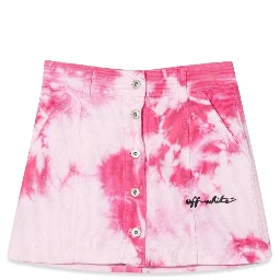VELVET TIE DYE SKIRT