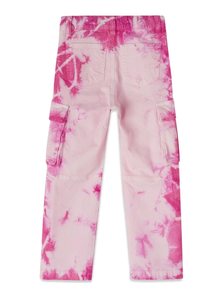 VELVET TIE DYE CARGO PANTS alternative