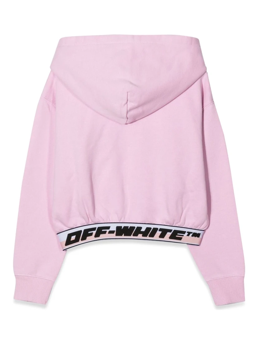 LOGO BAND HOODIE CROP