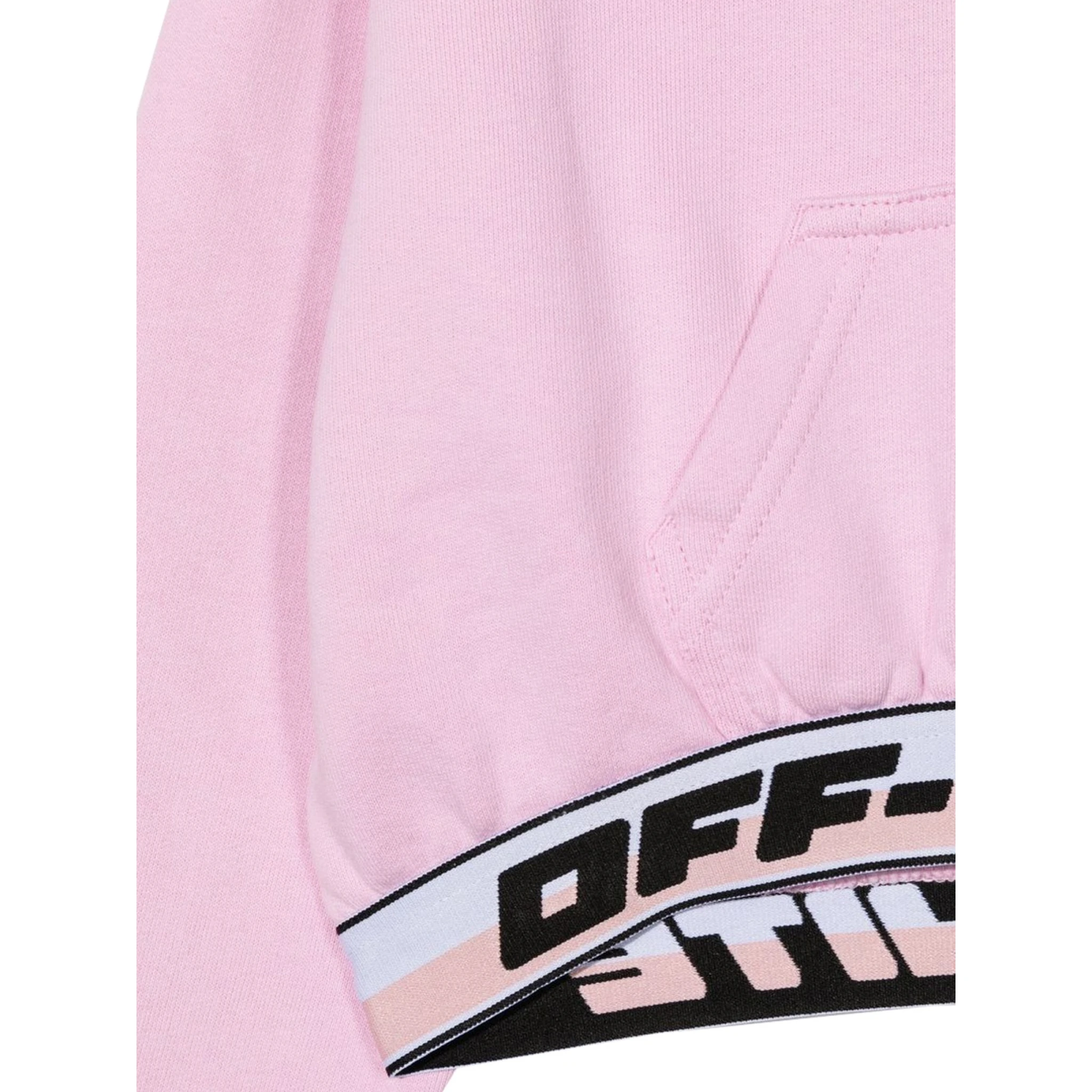 LOGO BAND HOODIE CROP