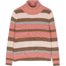 STRIPED TURTLENECK SWEATER