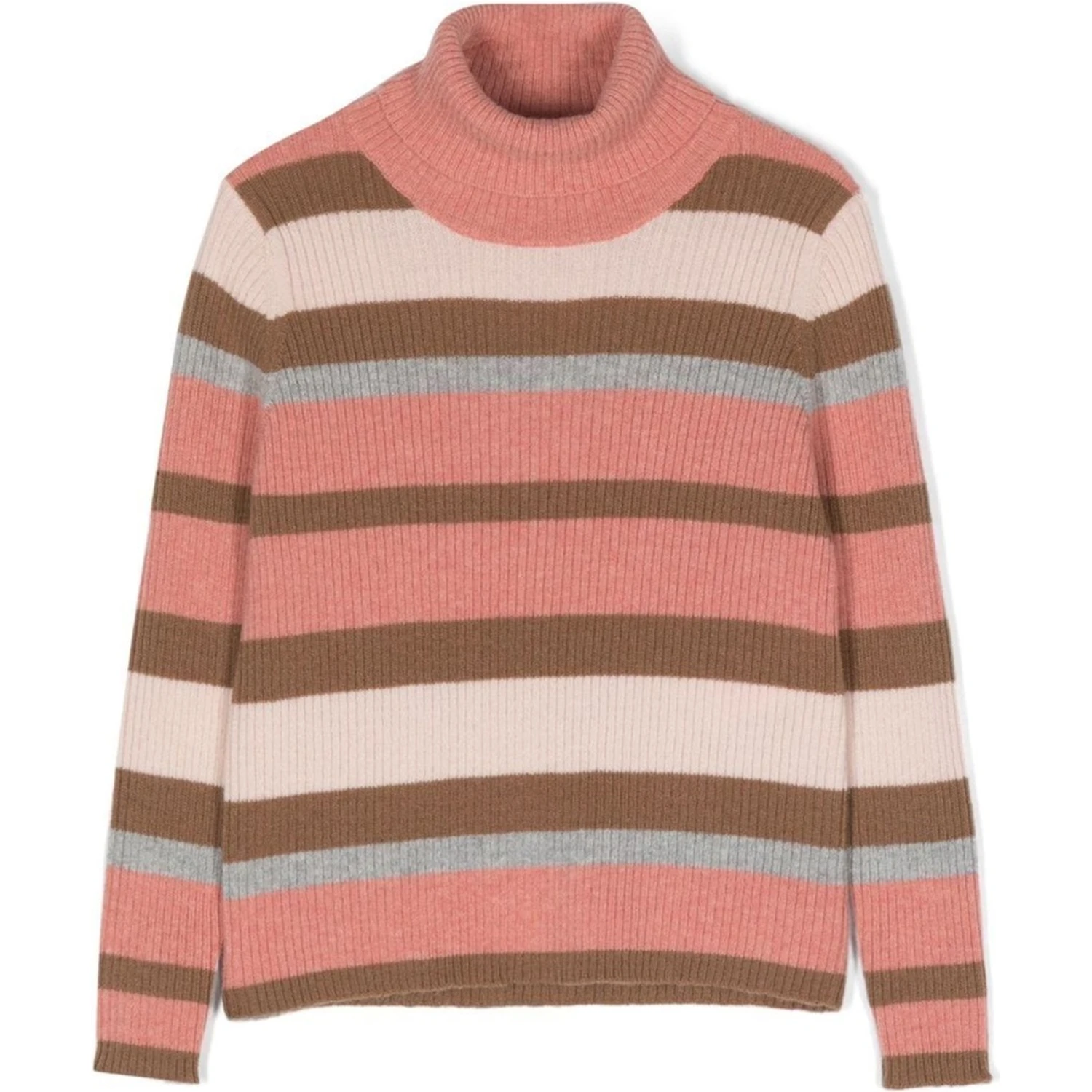 STRIPED TURTLENECK SWEATER