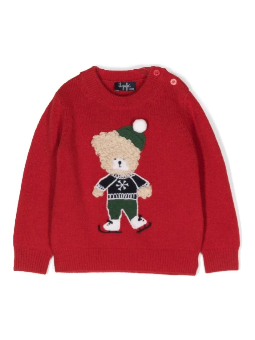 TEDDY BEAR CREW NECK PULLOVER
