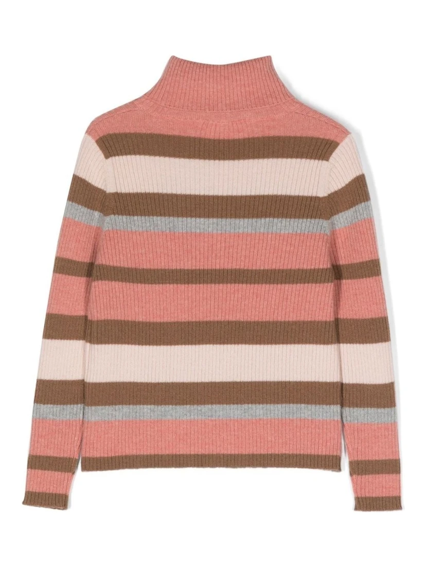 STRIPED TURTLENECK SWEATER