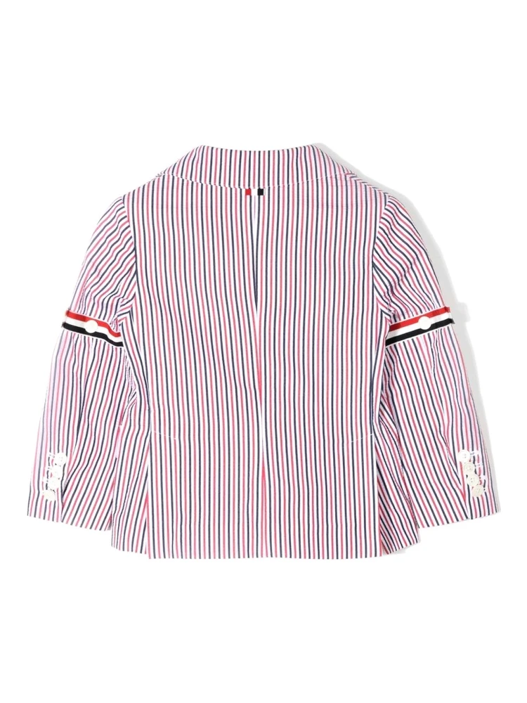 PATCH POCKET SPORT COAT W/ RWB ARMBANDS IN SEERSUCKER STRIPE alternative