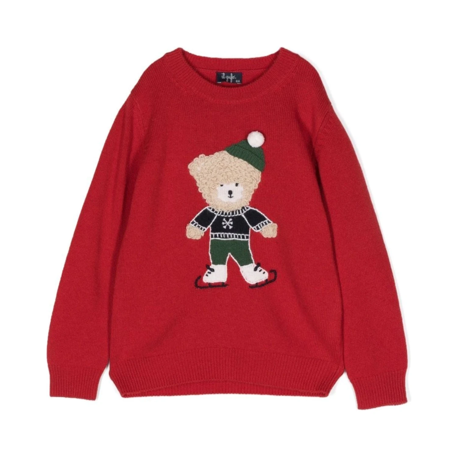 TEDDY BEAR CREW NECK PULLOVER