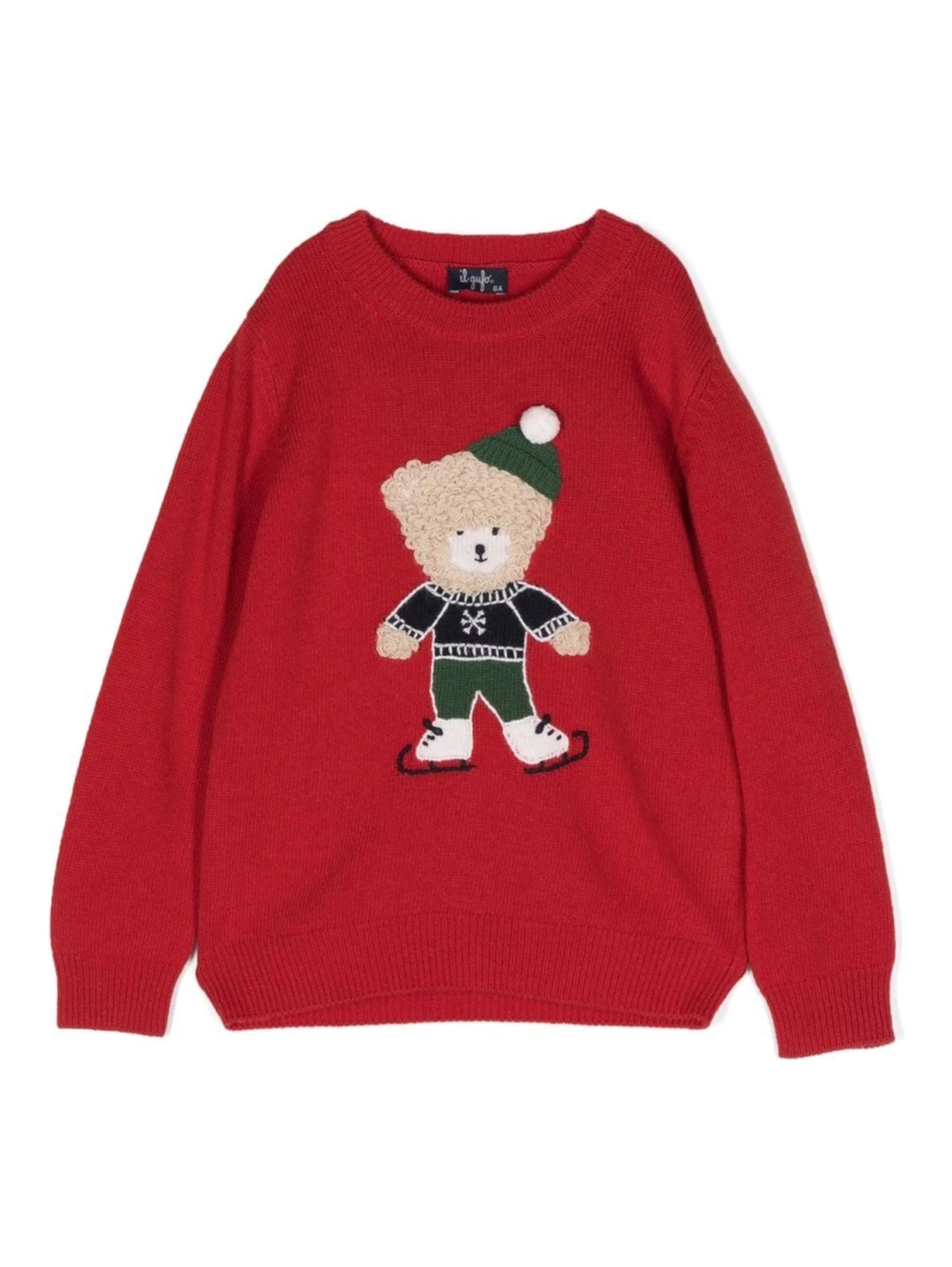 TEDDY BEAR CREW NECK PULLOVER