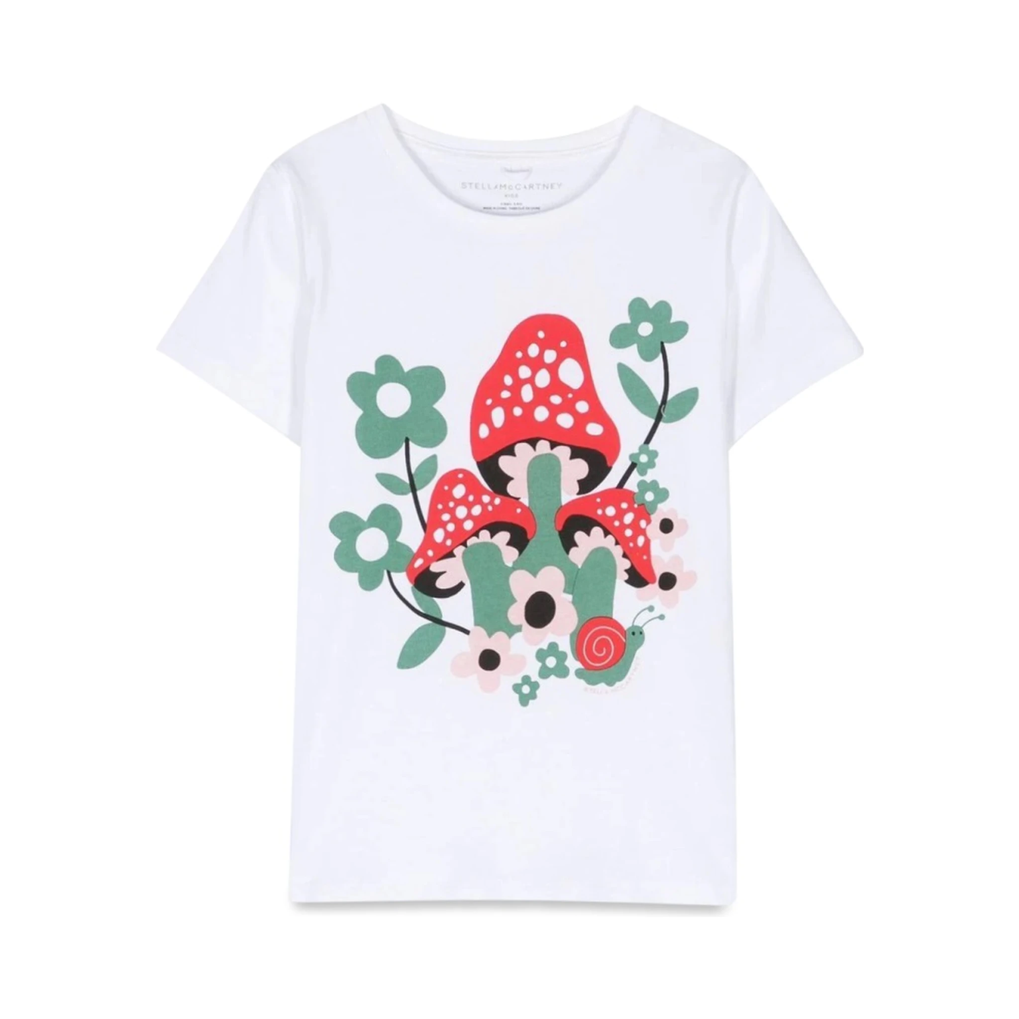 MUSHROOM AND FLOWER M/C T-SHIRT