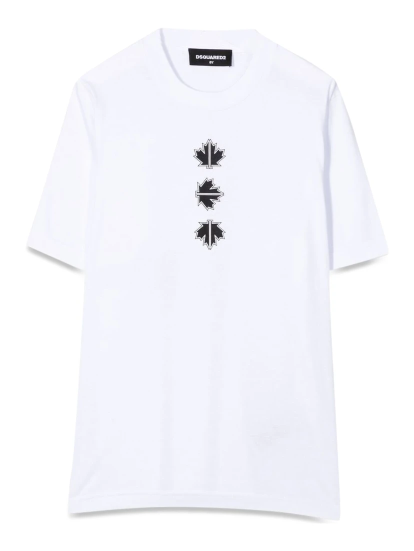 T-SHIRT LOGO ON THE BACK AND FRONT LEAVES