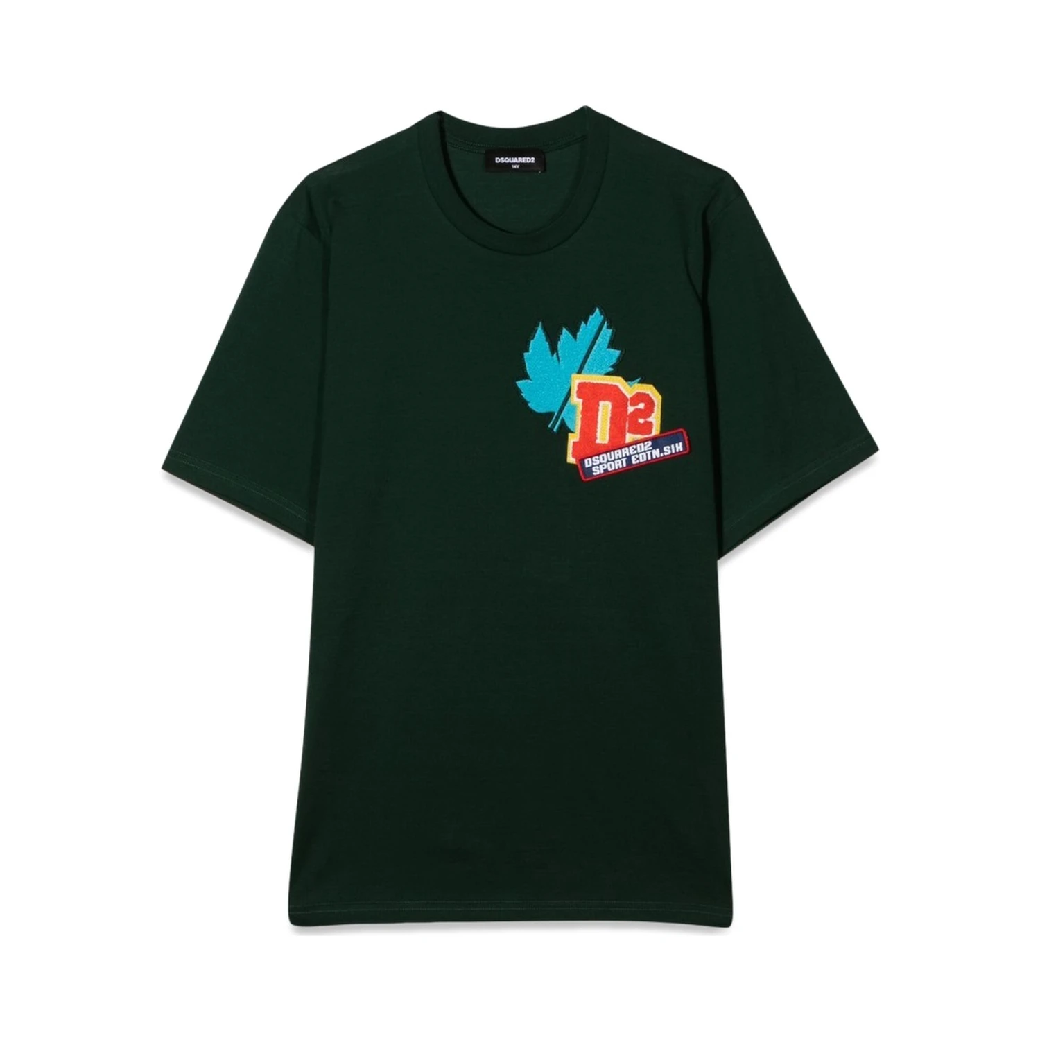 T-SHIRT WITH FRONT APPLIED PATCH