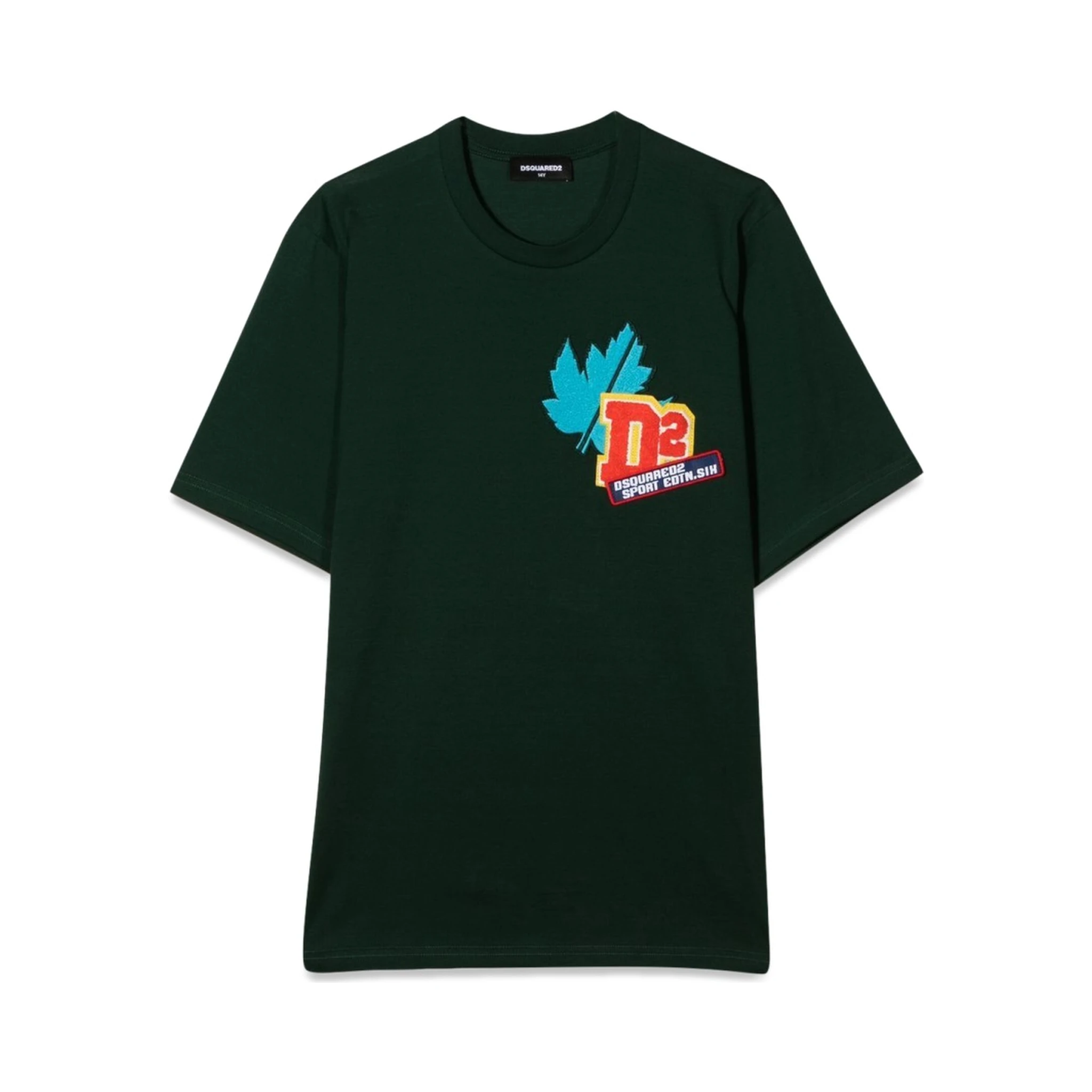 T-SHIRT WITH FRONT APPLIED PATCH