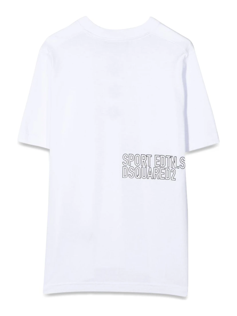 T-SHIRT LOGO ON THE BACK AND FRONT LEAVES