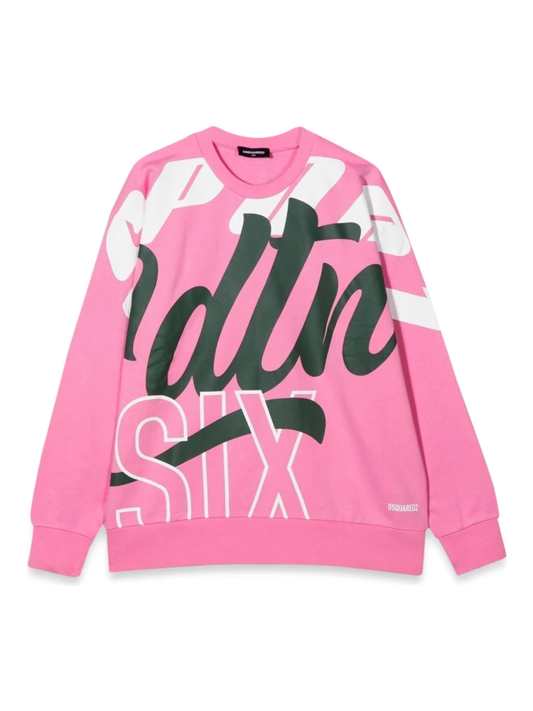 CREWNECK SWEATSHIRT ALLOVER WRITING