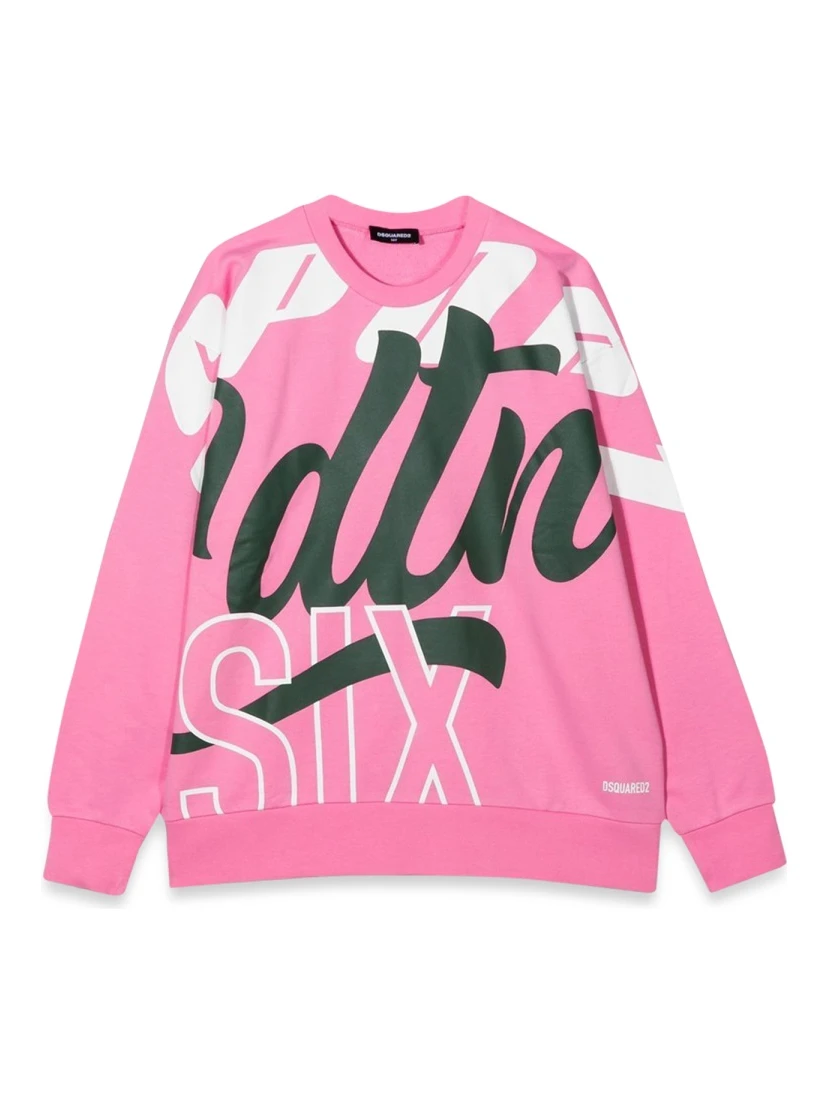 CREWNECK SWEATSHIRT ALLOVER WRITING