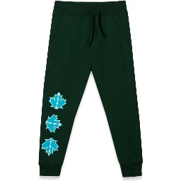 PLUSH PANTS LEAF LOGO ON FRONT LEG