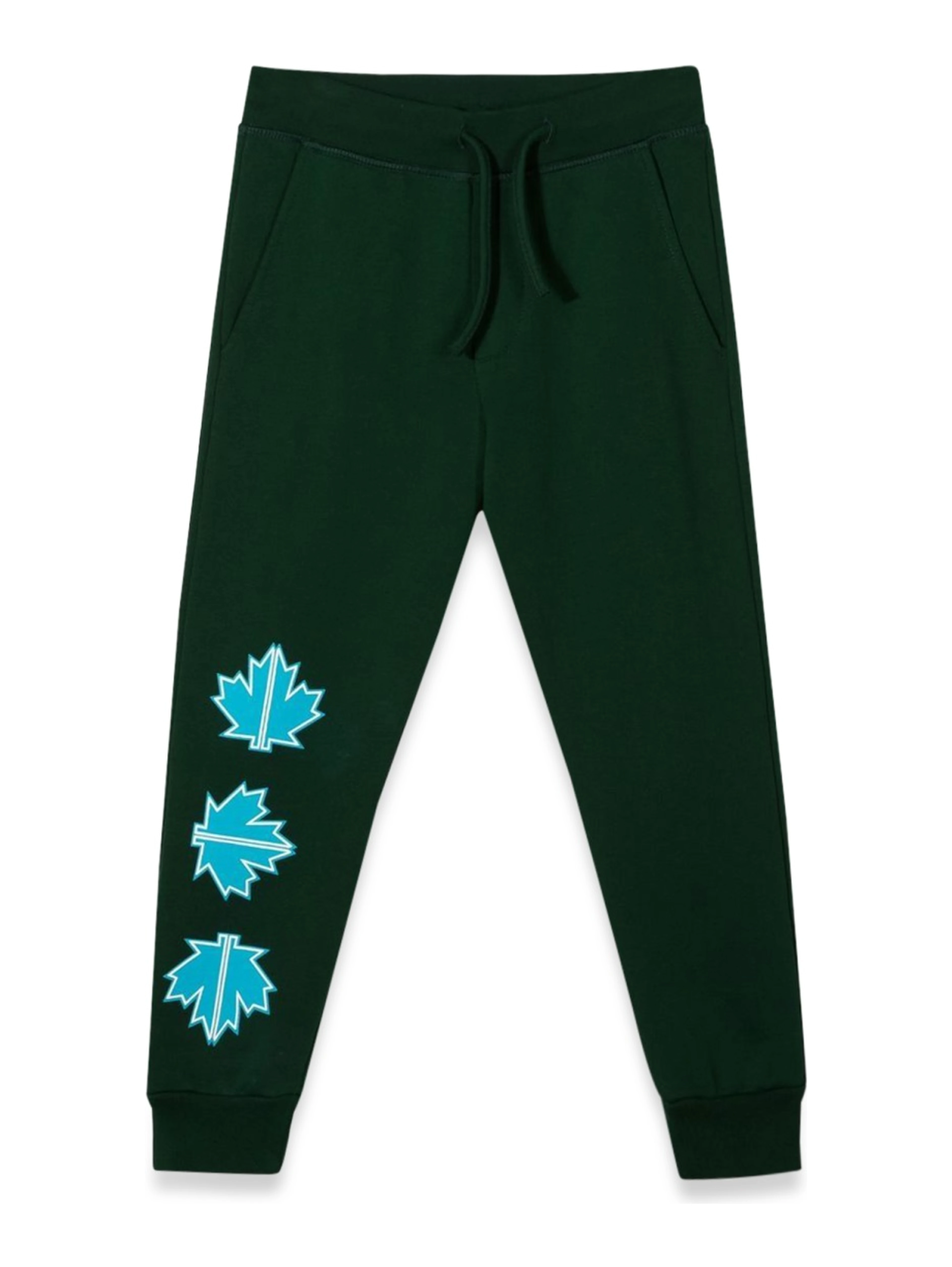 PLUSH PANTS LEAF LOGO ON FRONT LEG