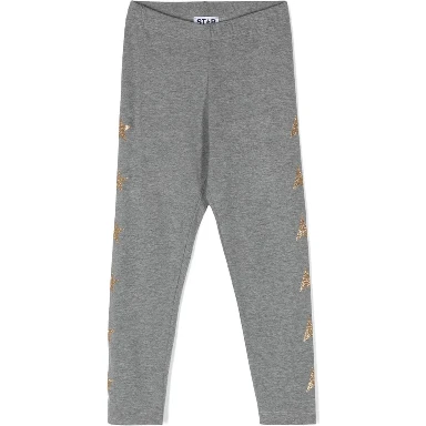 STAR/ GIRL'S LEGGINGS/ GLITTER MULTISTAR PRINTED