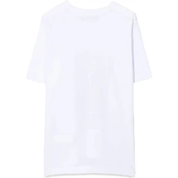 FRONT LOGO AND LEAF PRINT T-SHIRT