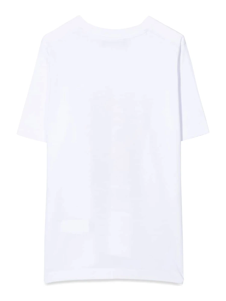 FRONT LOGO AND LEAF PRINT T-SHIRT alternative
