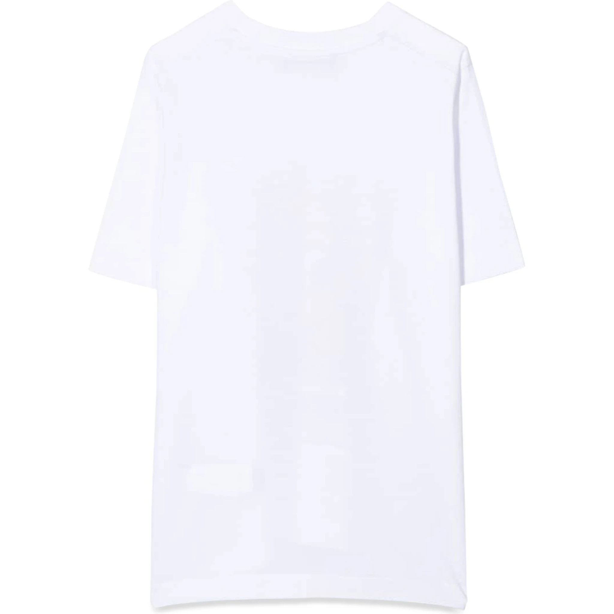 FRONT LOGO AND LEAF PRINT T-SHIRT