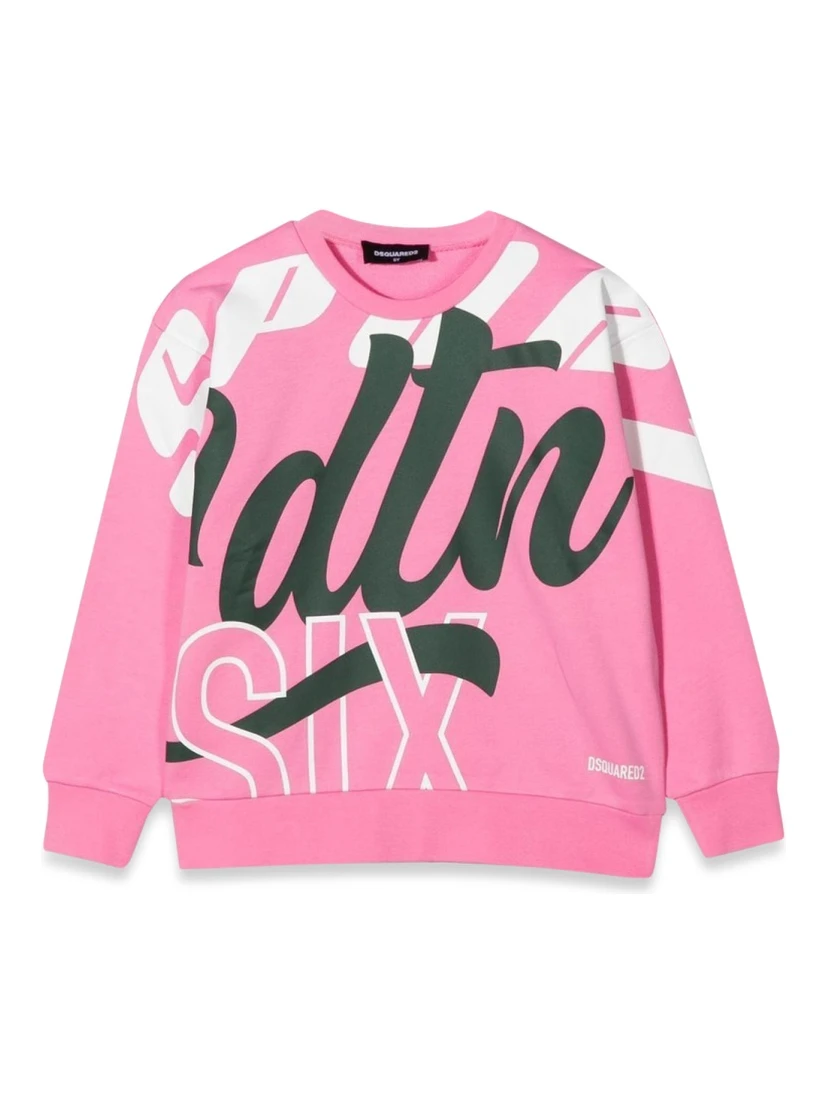 CREWNECK SWEATSHIRT ALLOVER WRITING