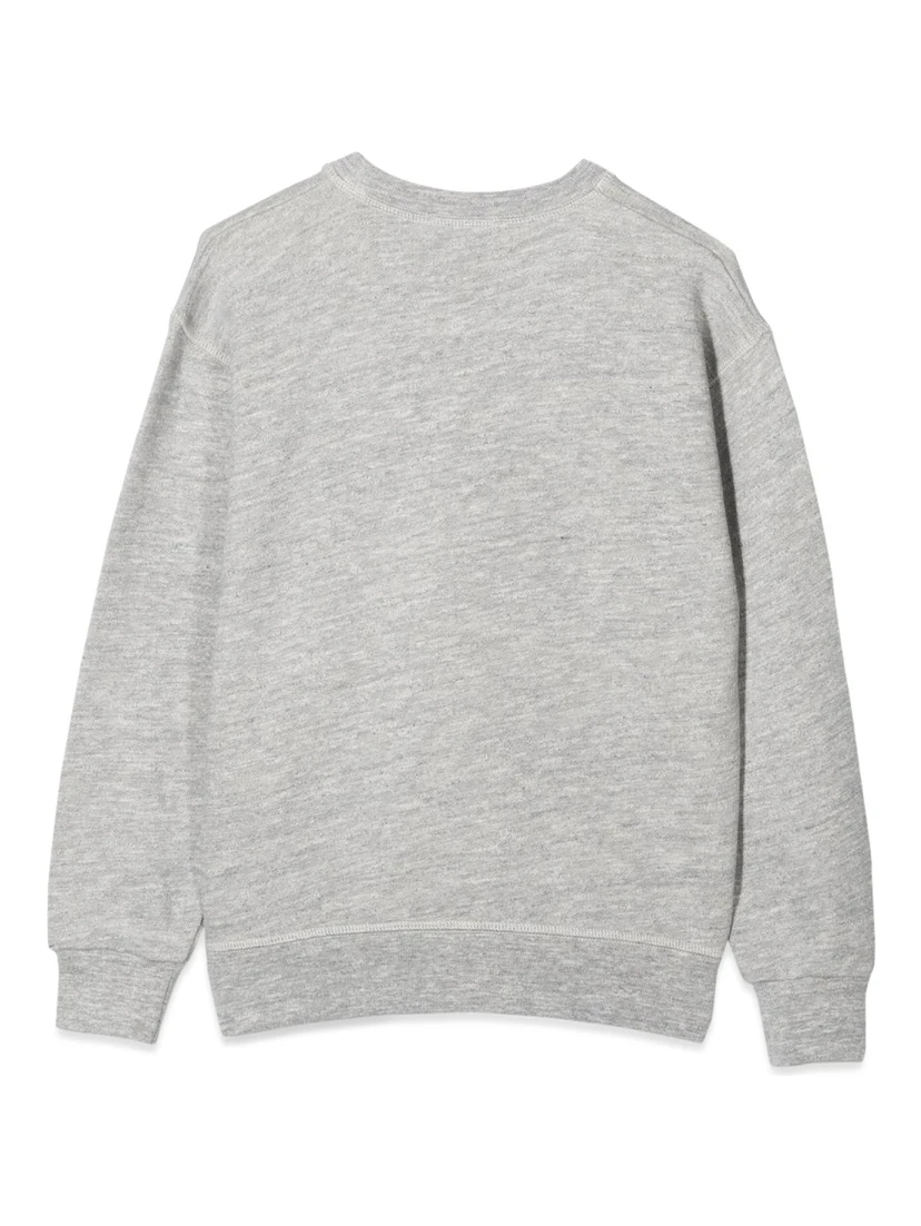 SWEATSHIRT CREWNECK FRONT LEAF PRINT