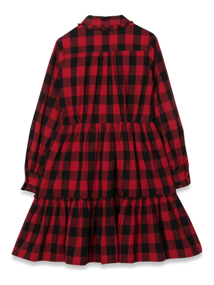 ABITO QUADRI CON BOTTONI E COLLETTO alternative