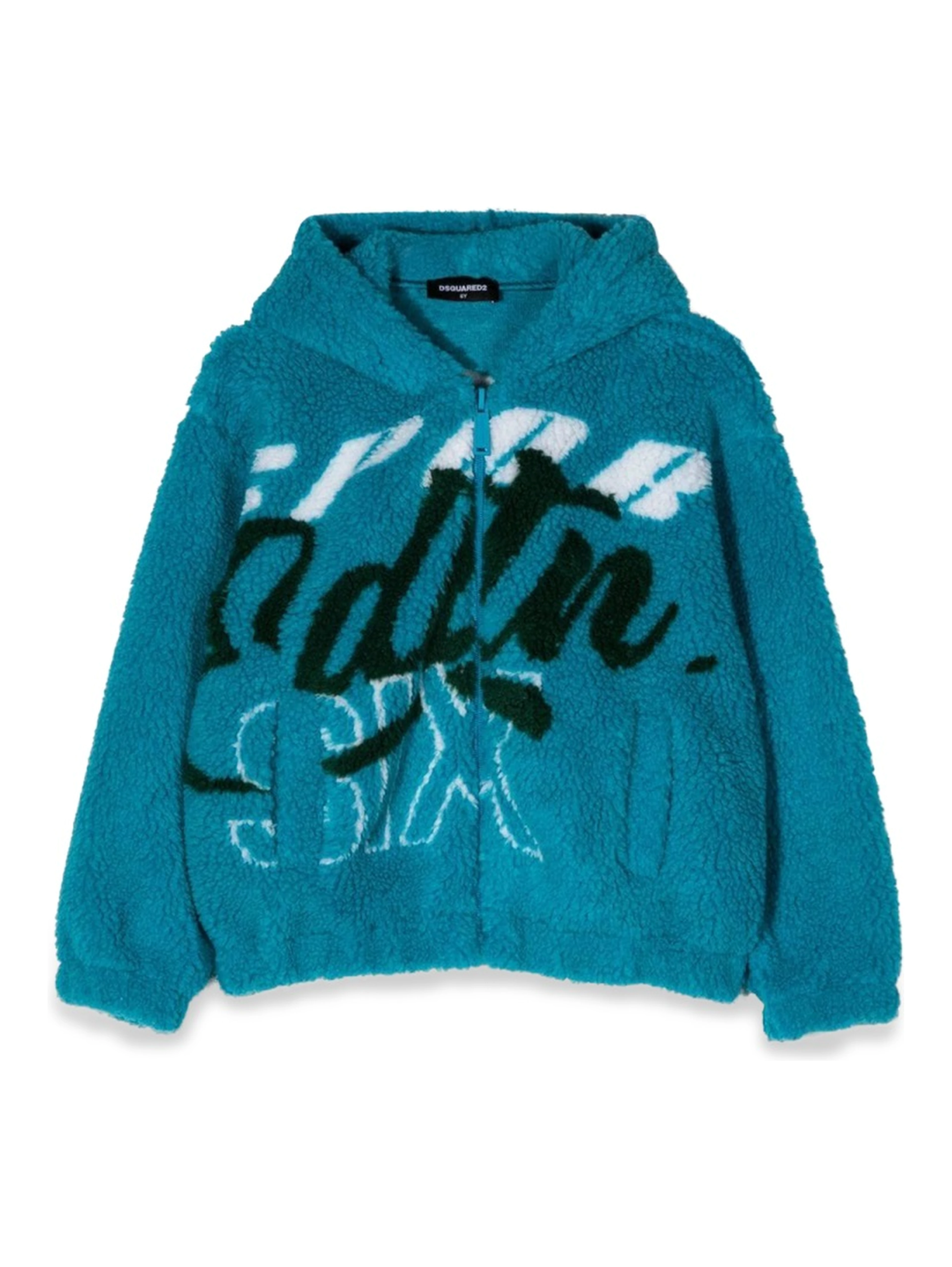 FELPA JACQUARD FUR CON ZIP E CAPPUCCIO