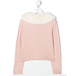CARDIGANL FAUX FUR COLLAR