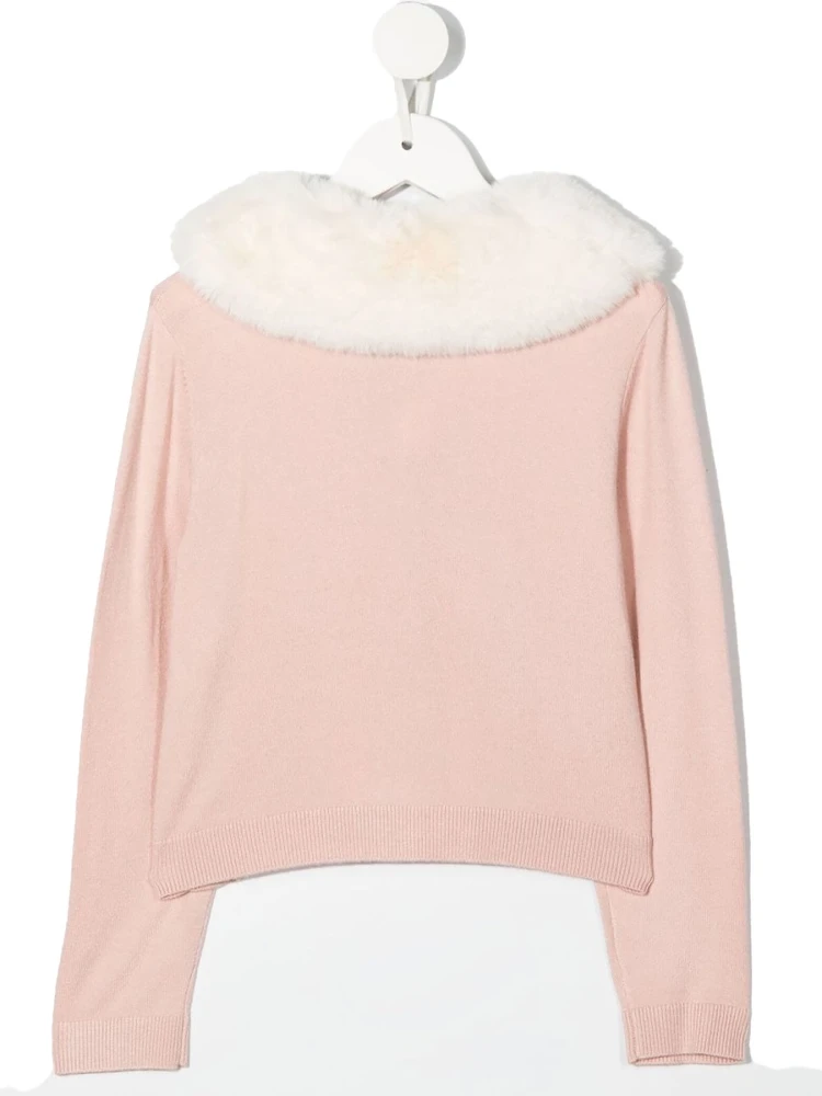 CARDIGANL FAUX FUR COLLAR alternative