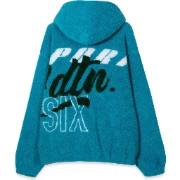 FELPA JACQUARD FUR CON ZIP E CAPPUCCIO