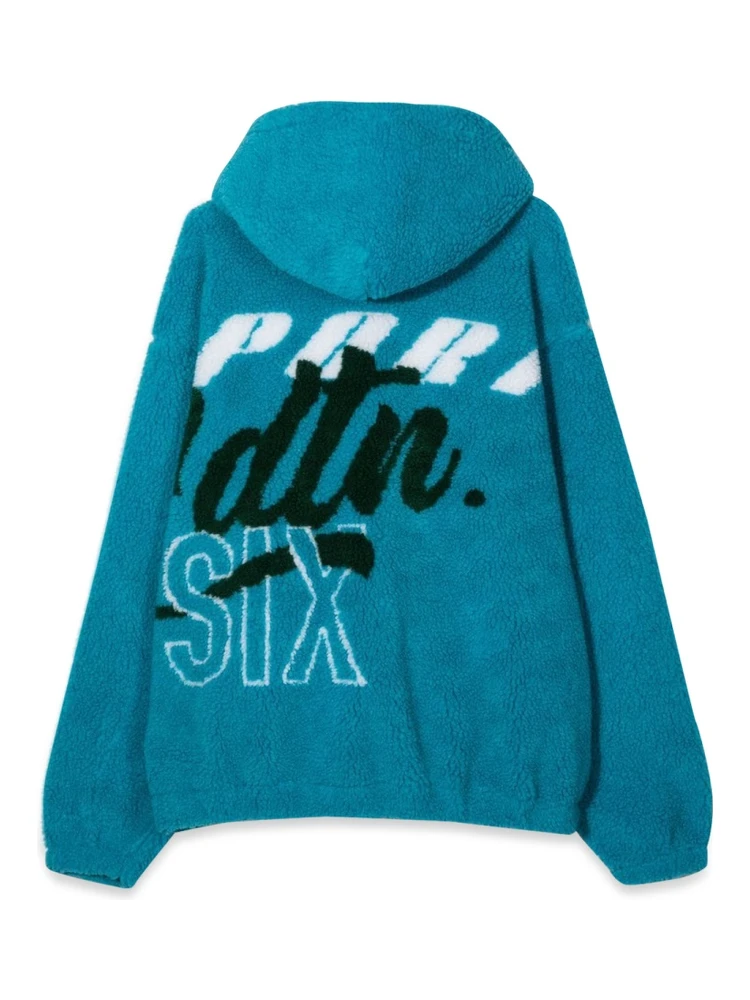 FELPA JACQUARD FUR CON ZIP E CAPPUCCIO alternative