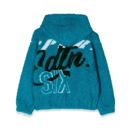 FELPA JACQUARD FUR CON ZIP E CAPPUCCIO