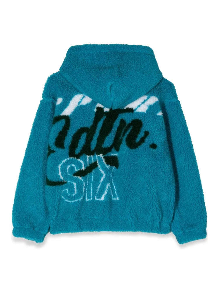 FELPA JACQUARD FUR CON ZIP E CAPPUCCIO alternative