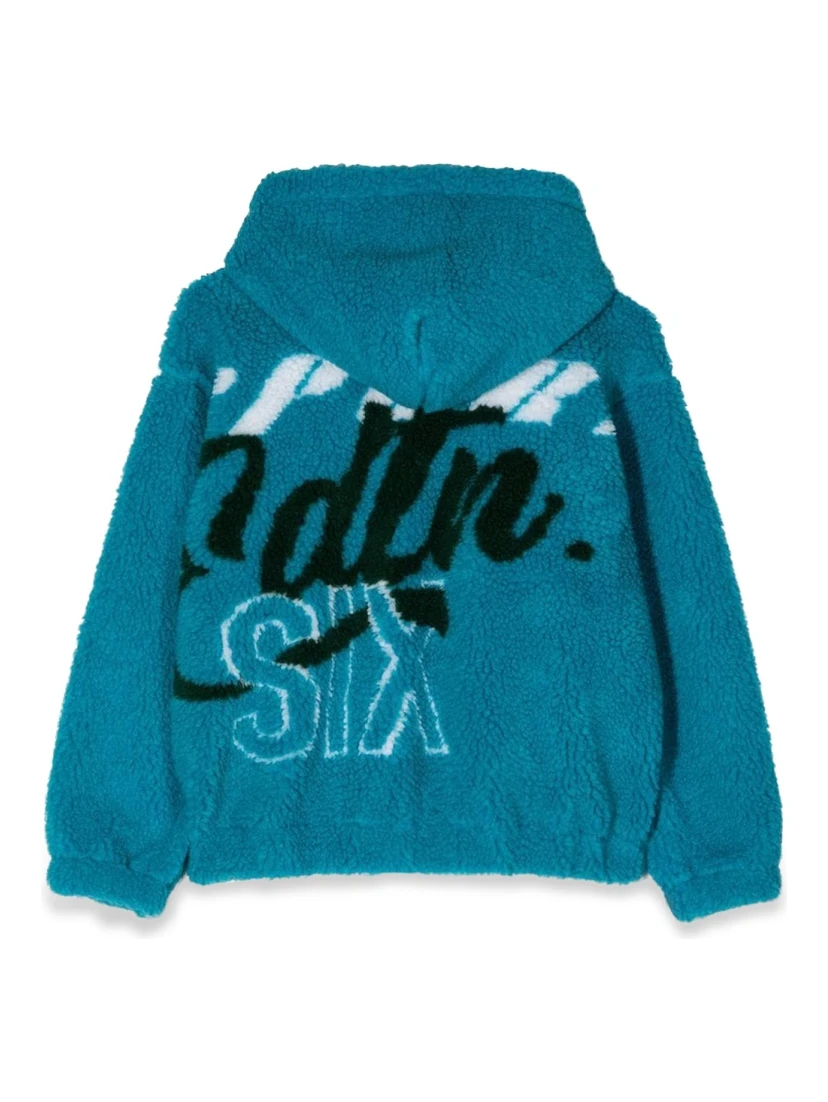FELPA JACQUARD FUR CON ZIP E CAPPUCCIO