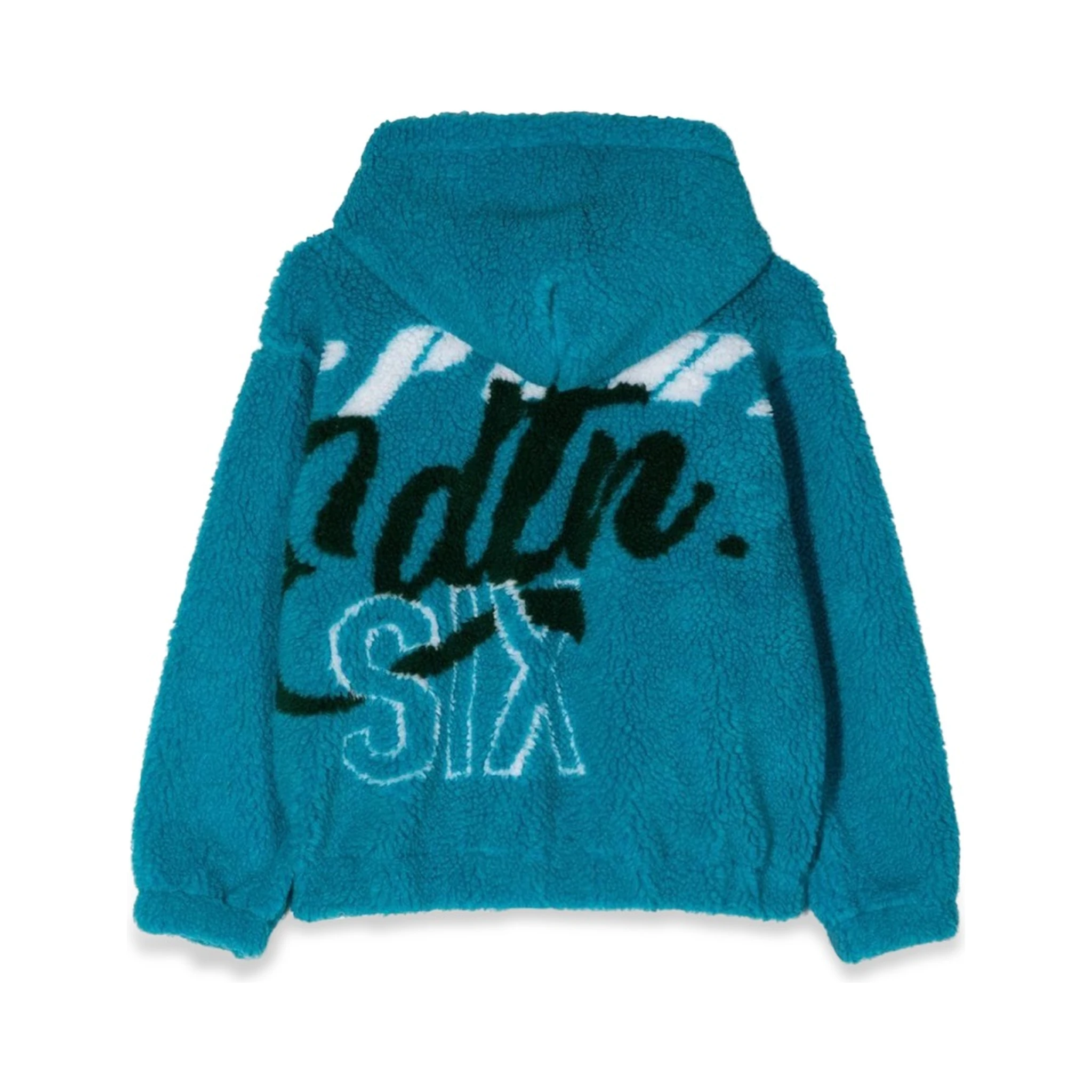 FELPA JACQUARD FUR CON ZIP E CAPPUCCIO