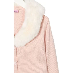 CARDIGANL FAUX FUR COLLAR