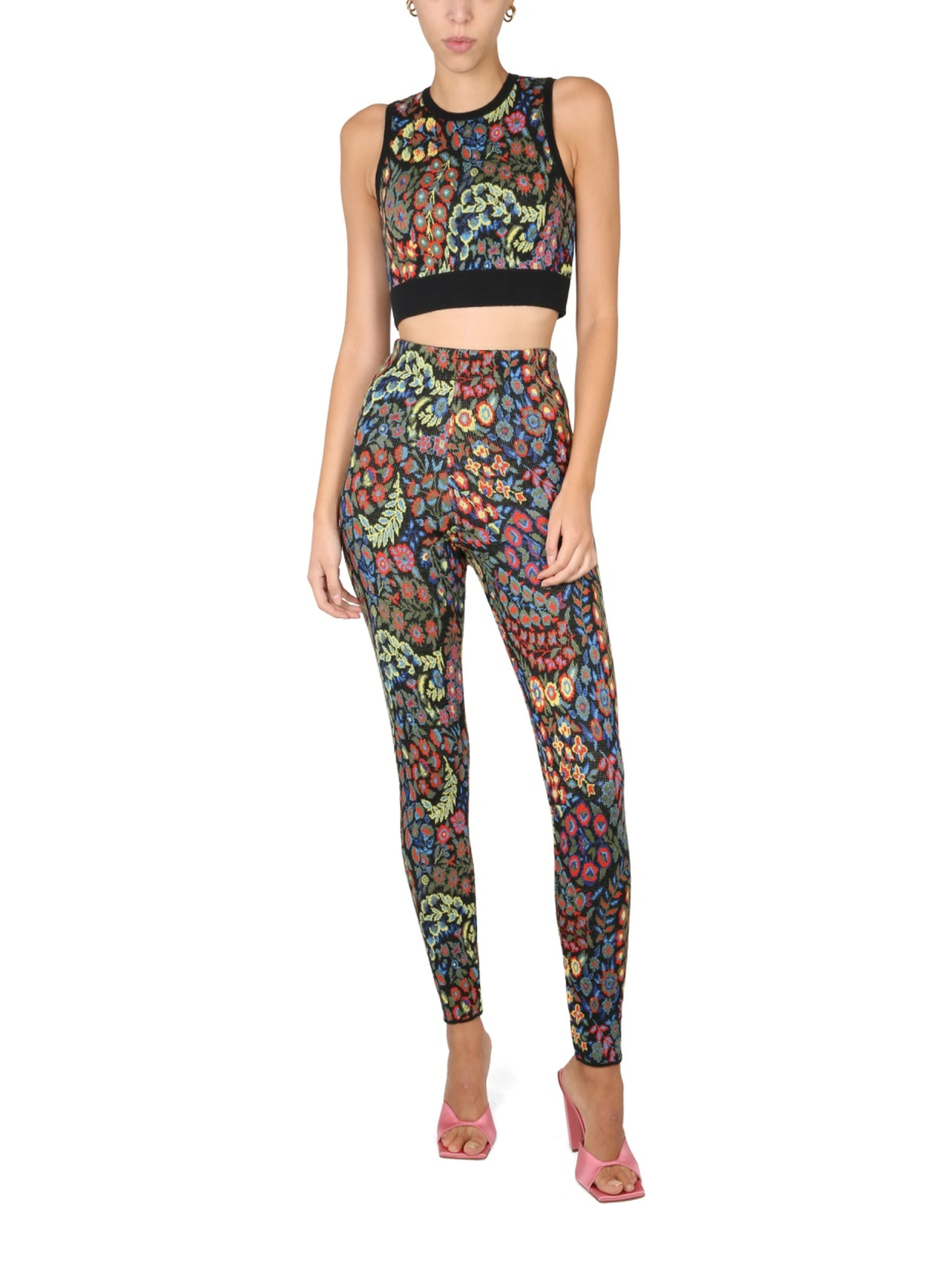 JACQUARD WOOL BLEND TOP AND LEGGINGS