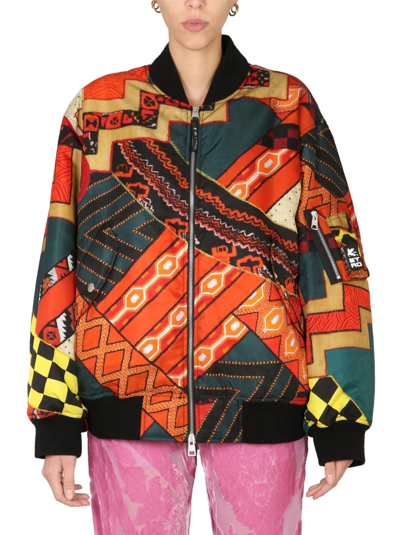 PATCHWORK BOMBER JACKET