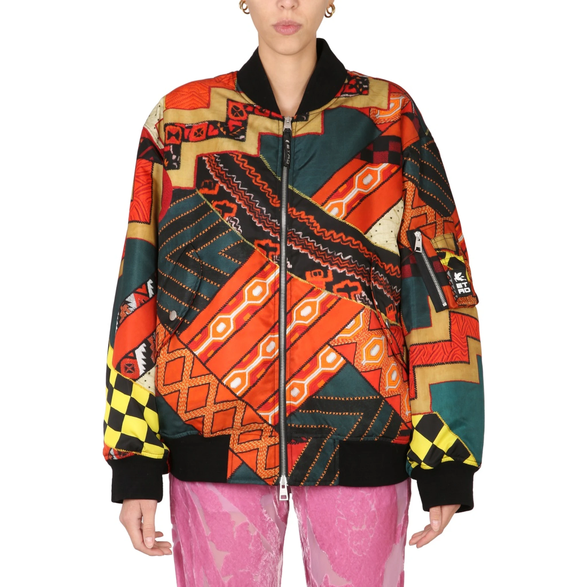 PATCHWORK BOMBER JACKET