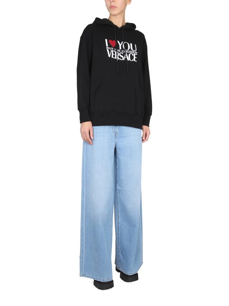 SWEATSHIRT WITH I LOVE YOU LOGO alternative