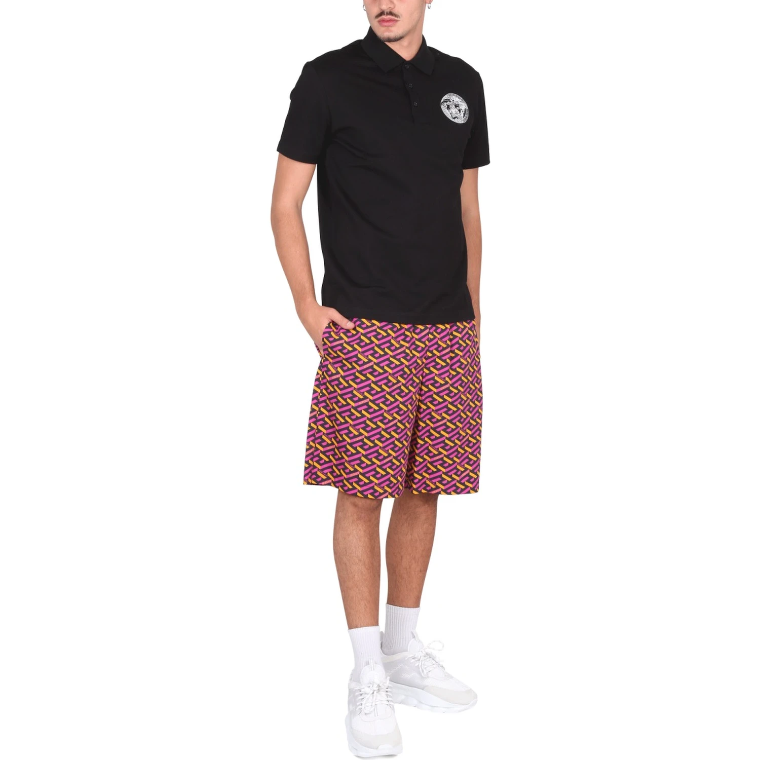 SHORTS WITH LA GRECA PRINT