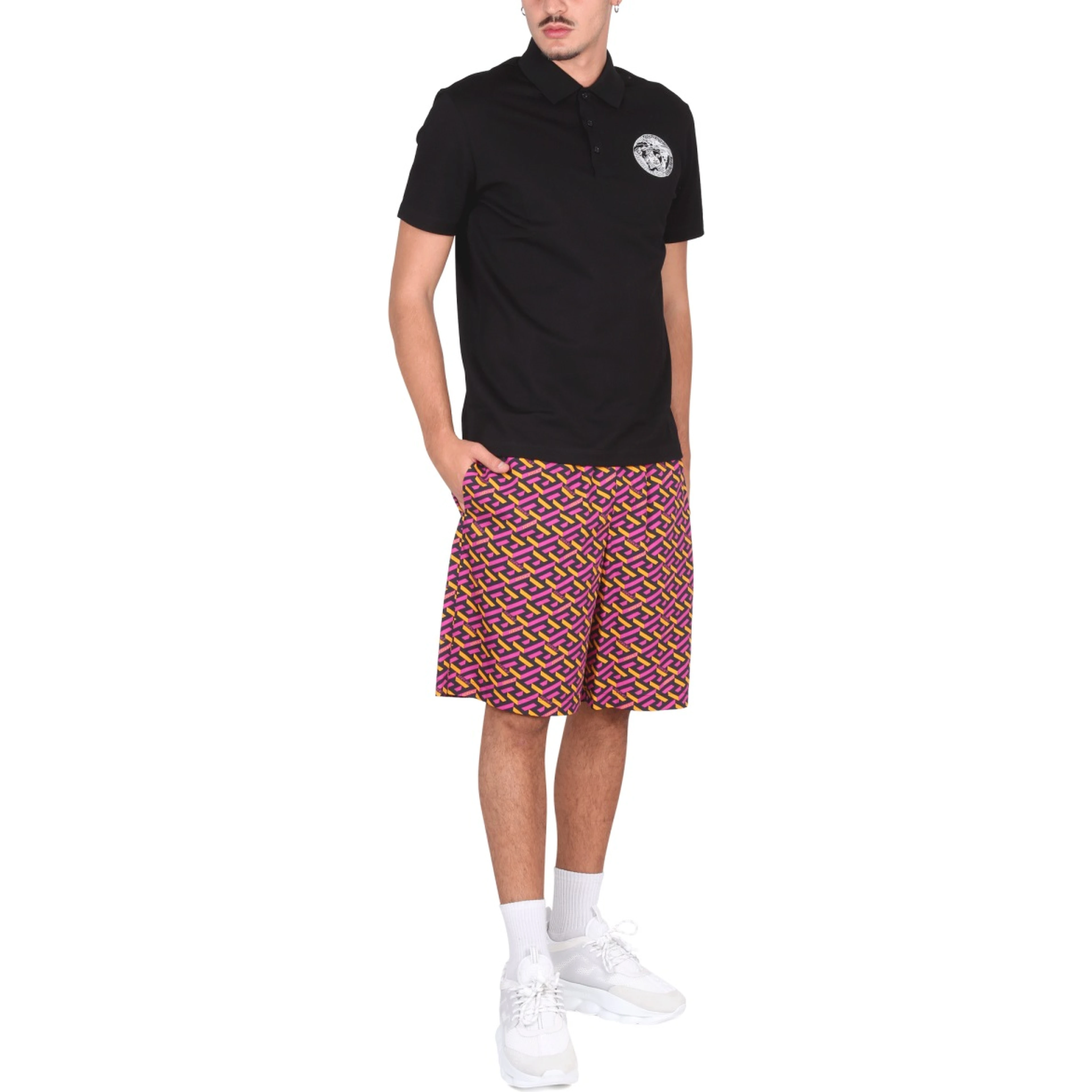 SHORTS WITH LA GRECA PRINT