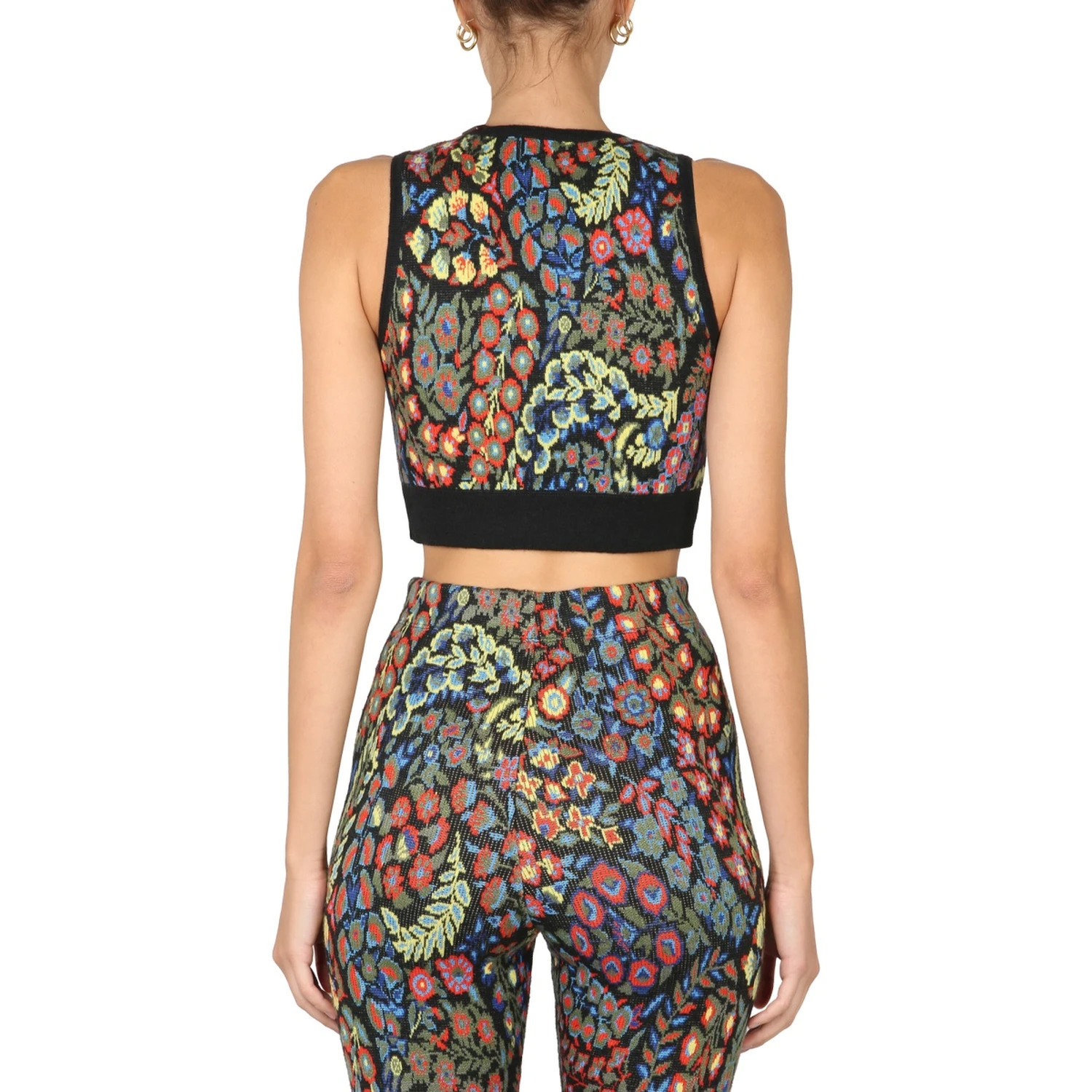 JACQUARD WOOL BLEND TOP AND LEGGINGS