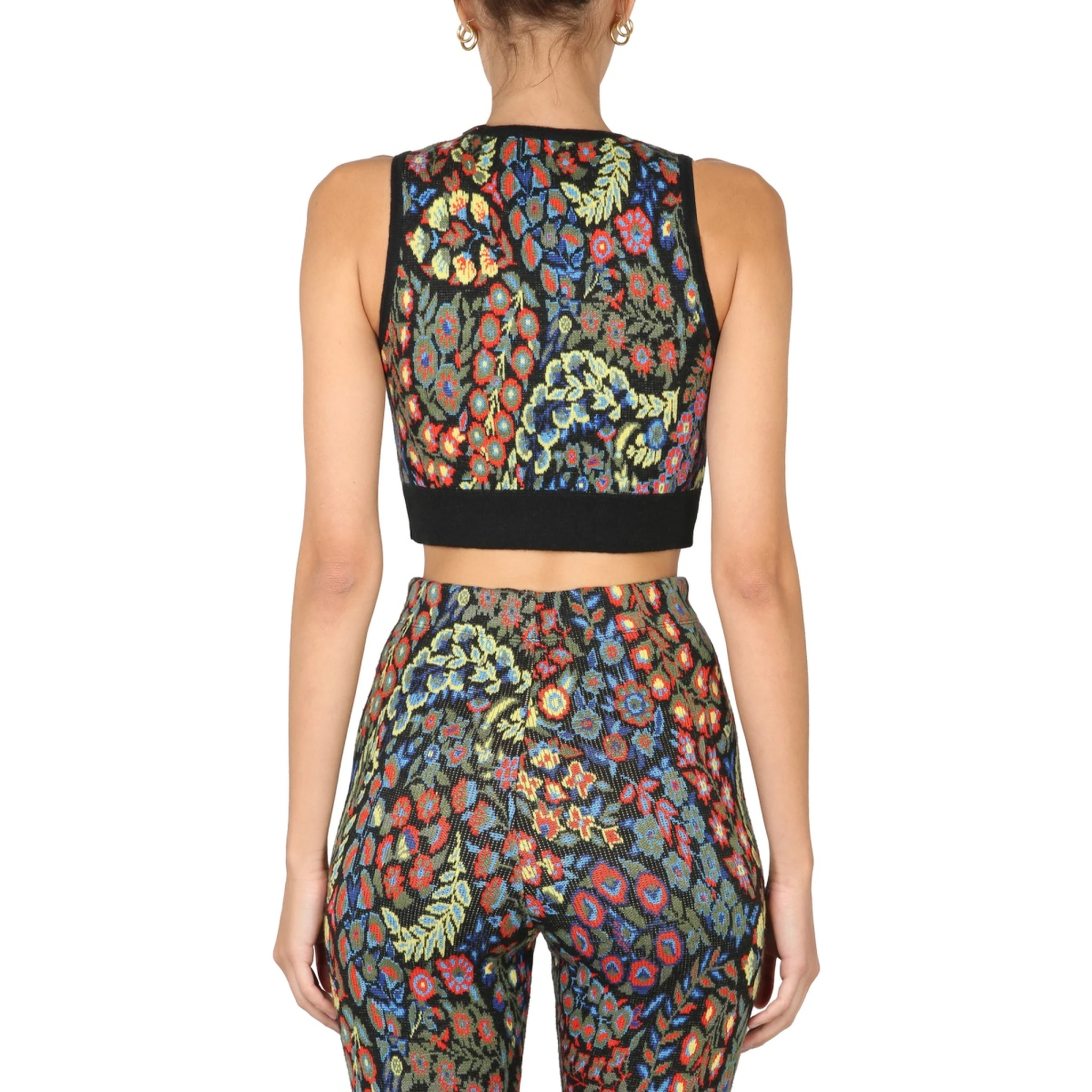 JACQUARD WOOL BLEND TOP AND LEGGINGS