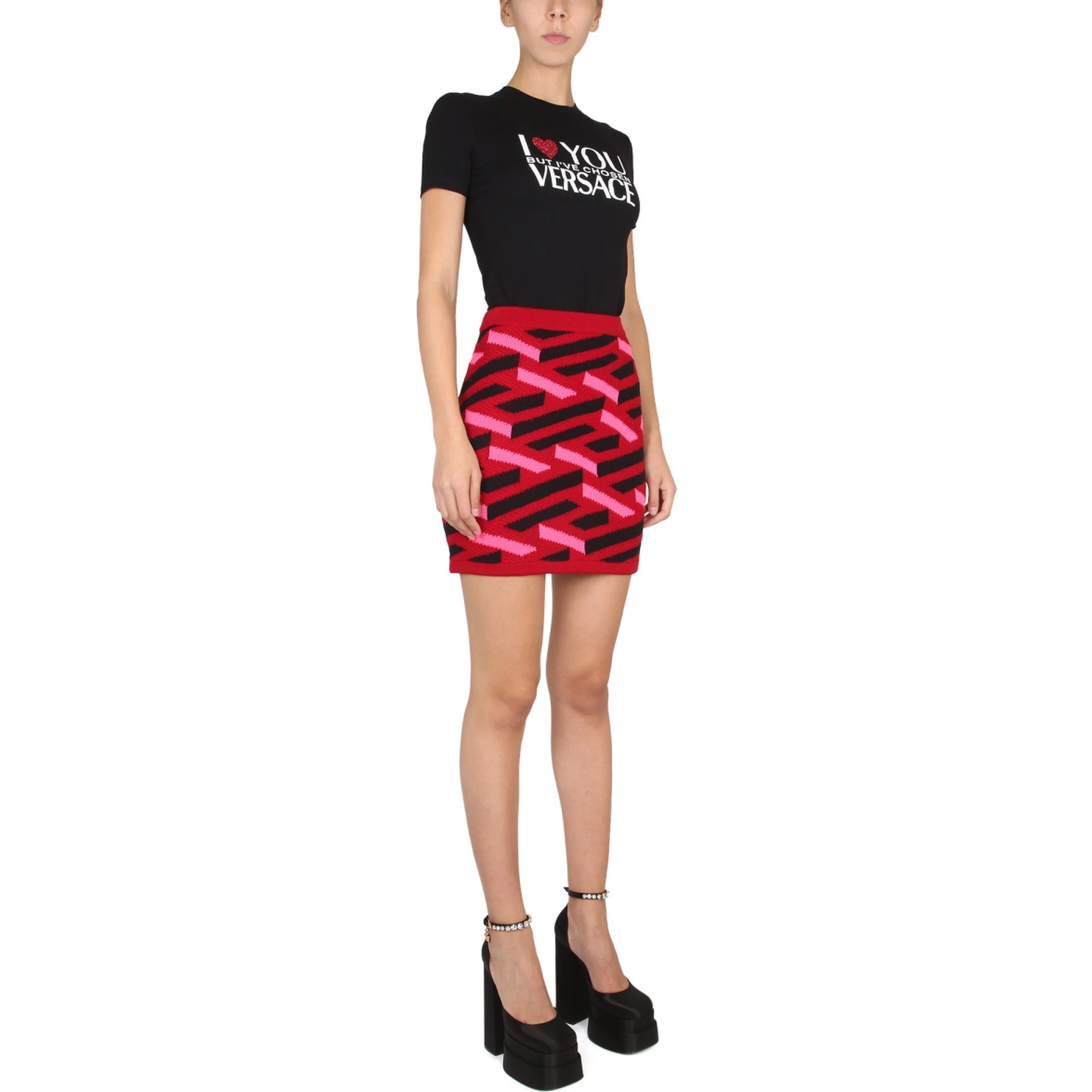 LA GRECA KNIT SKIRT