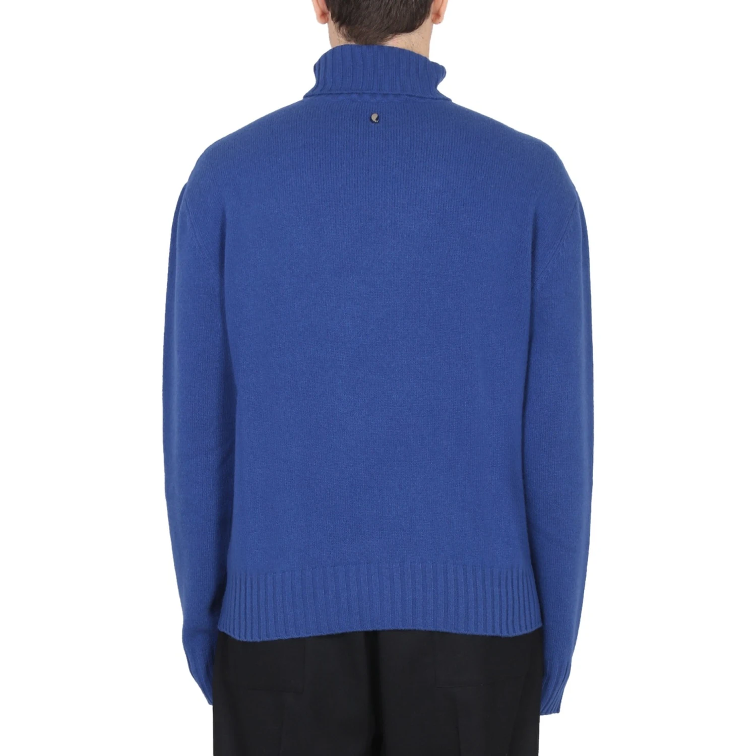 INLAID JACQUARD TURTLENECK SWEATER